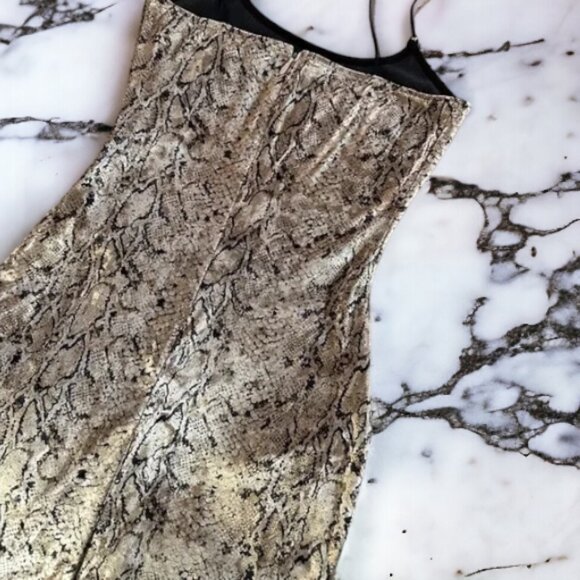 superdown Bianca Mini Dress in Gold Snake - Picture 4 of 6